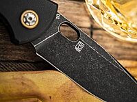 Boker Plus Fieldfolder - 3.35" Stonewashed D2 Blade, Linerlock with Black G10 Scales Designed by Jesper Voxnaes - 01BO375