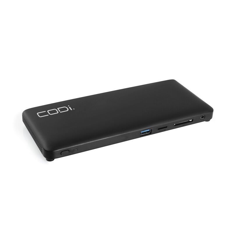CODi Centro1202 USB-C Docking Station – 100W PD, Dual 4K Display Support, MST, HDMI & DisplayPort, Gigabit Ethernet, SD/MicroSD Card Reader, USB-A/USB-C Ports