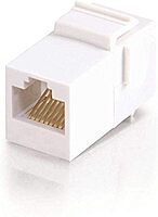 C2G 03677 RJ45 (8P8C) Coupler Keystone Insert Module, White