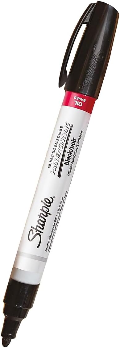 SHARPIE Tank Paint Marker, Medium Tip, Black, 12/Pack (2107615)