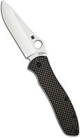 Spyderco Bradley Folder 2 Specialty Knife with 3.66" CPM M4 Premium Steel Blade and Black Carbon Fiber Laminate Handle
