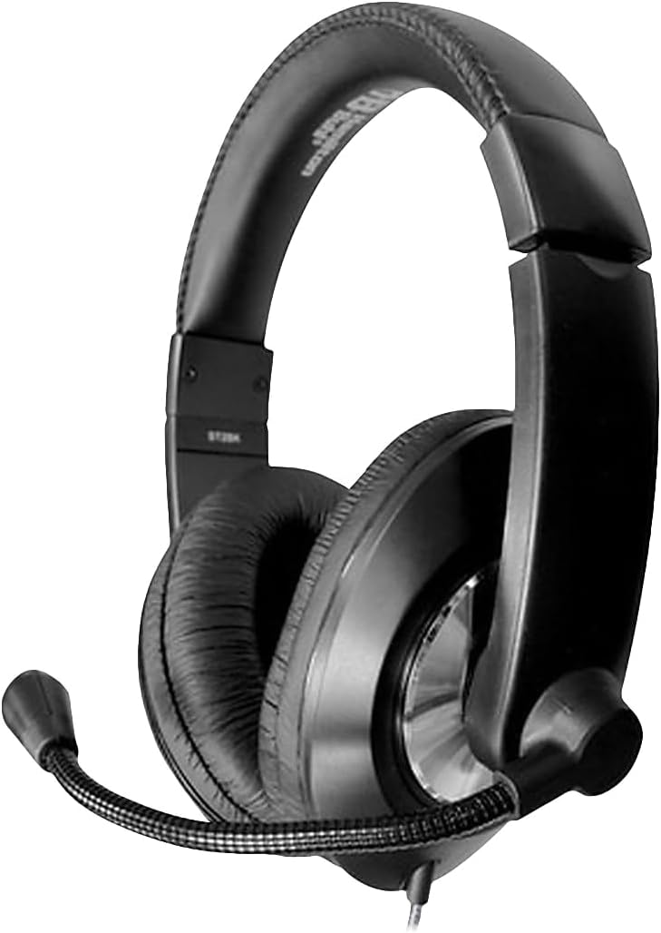 HamiltonBuhl Smart-Trek Headset || Durable Steel-Reinforced Gooseneck Mic, USB Plug