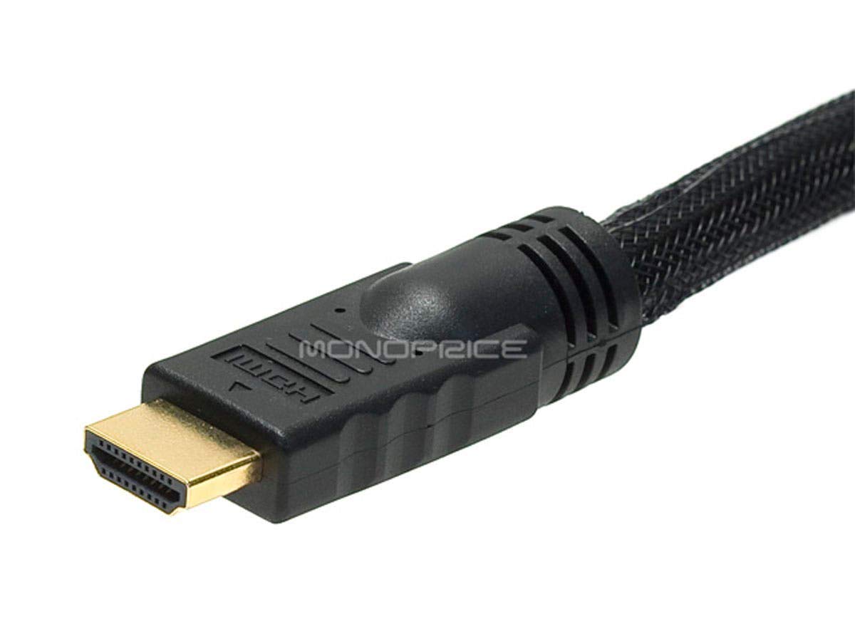 Monoprice HDMI to DVI Adapter Cable - CL2, High Speed with Net Jacket, 24AWG, 6 Feet, Black Black 6ft