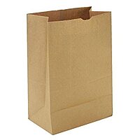 General SK1675 1/6 BBL Paper Grocery Bag, 75lb Kraft, Standard 12 x 7 x 17, (Case of 400 bags)