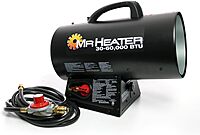 Mr. Heater MH60QFAV 60,000 BTU Portable Propane Forced Air Heater, 19.75 x 11.50 inches, black