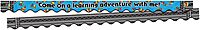 Barker Creek Double-Sided Scalloped Edge Border 2-Pack, A Learning Adventure, Trim Out Bulletin Boards and Create Colorful Displays with 78' of Designer Double-Sided Border, 2.25" x 78' (3701)