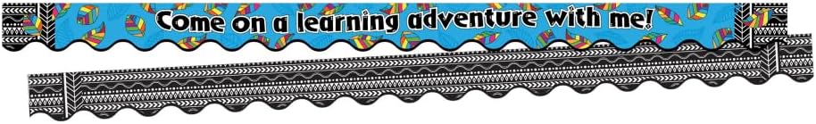 Barker Creek Double-Sided Scalloped Edge Border 2-Pack, A Learning Adventure