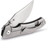 BOKER PLUS JIVE Titanium Framelock Pocket Knife, EDC Folder Sub-3 Inch D2 Clip Point Blade, Designed by Brian Efros