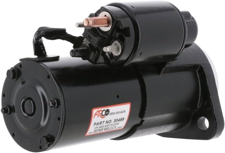 ARCO Marine 30459 Top Mount Inboard Starter, 12V, CCW