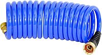 HOSECOIL 3/8 inch ID Self Coiling Garden RV Marine Outdoor Water Hose