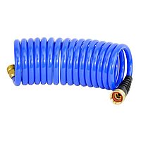 HOSECOIL 3/8 inch ID Self Coiling Garden RV Marine Outdoor Water Hose