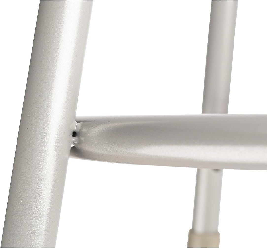 National Public Seating NPS 6200 Series 24-inch Heavy Duty Steel Stool, Gray -2 Pack (6224/2)