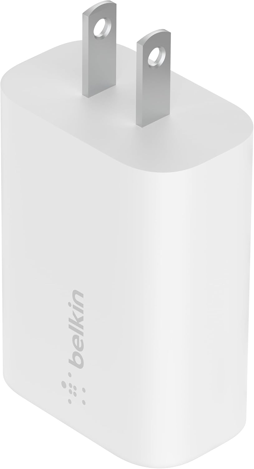 Belkin USB C Charger Block 25W - Power Delivery PPS Super Fast Charging - Apple iPhone 16 Series, Samsung Galaxy S25, iPad
