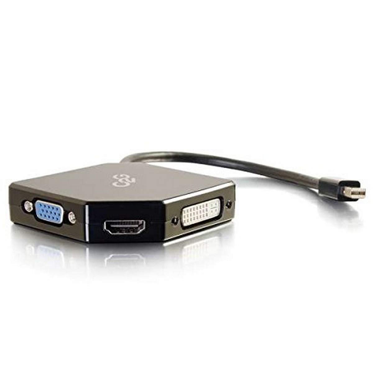 C2G Legrand Mini DisplayPort Adapter, DisplayPort to HDMI/VGA/DVI Adapter, 4K Displayport Adapter