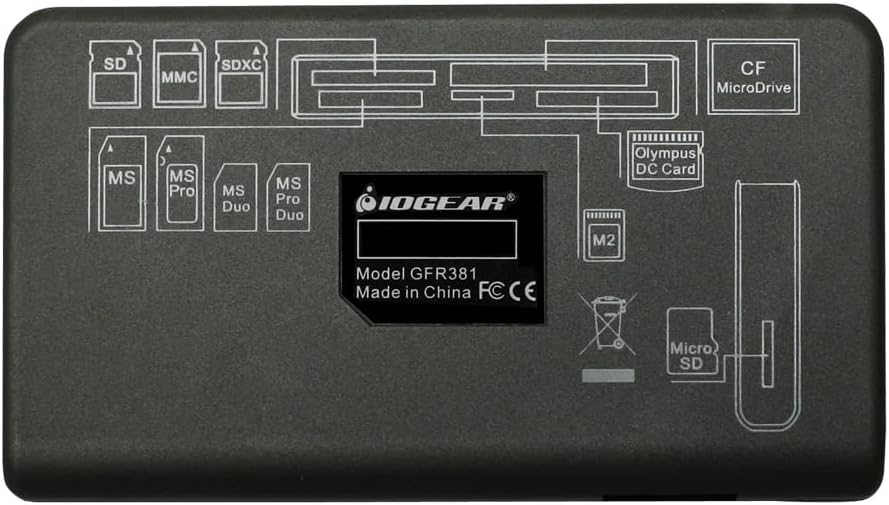 IOGEAR USB 3.0 Compact Flash Memory Card Reader - Rate Up To 5Gbps - Read 5 Cards Simultaneously
