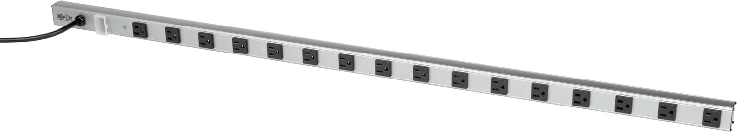 TRIPP LITE Power Strip Surge Protector, Metal Housing, 15 ft Cord