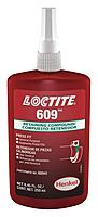 Loctite HL135513 609 Medium Strength Retaining Compound, 250 mL Bottle, Green (Pack of 10)
