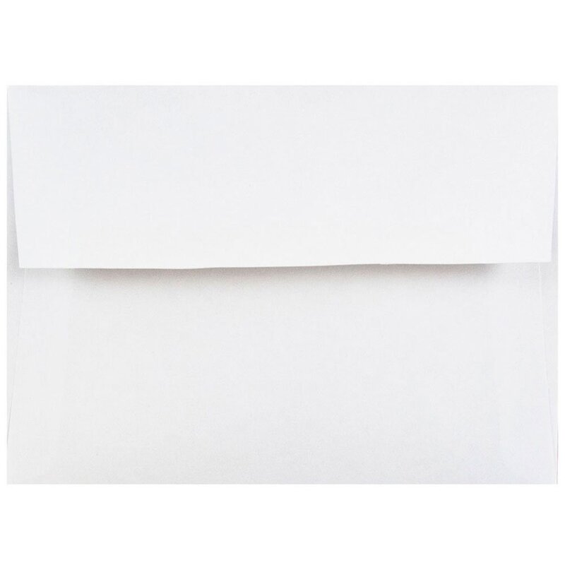JAM PAPER 4Bar A1 Invitation Envelopes - 3 5/8 x 5 1/8 - White - 25/Pack