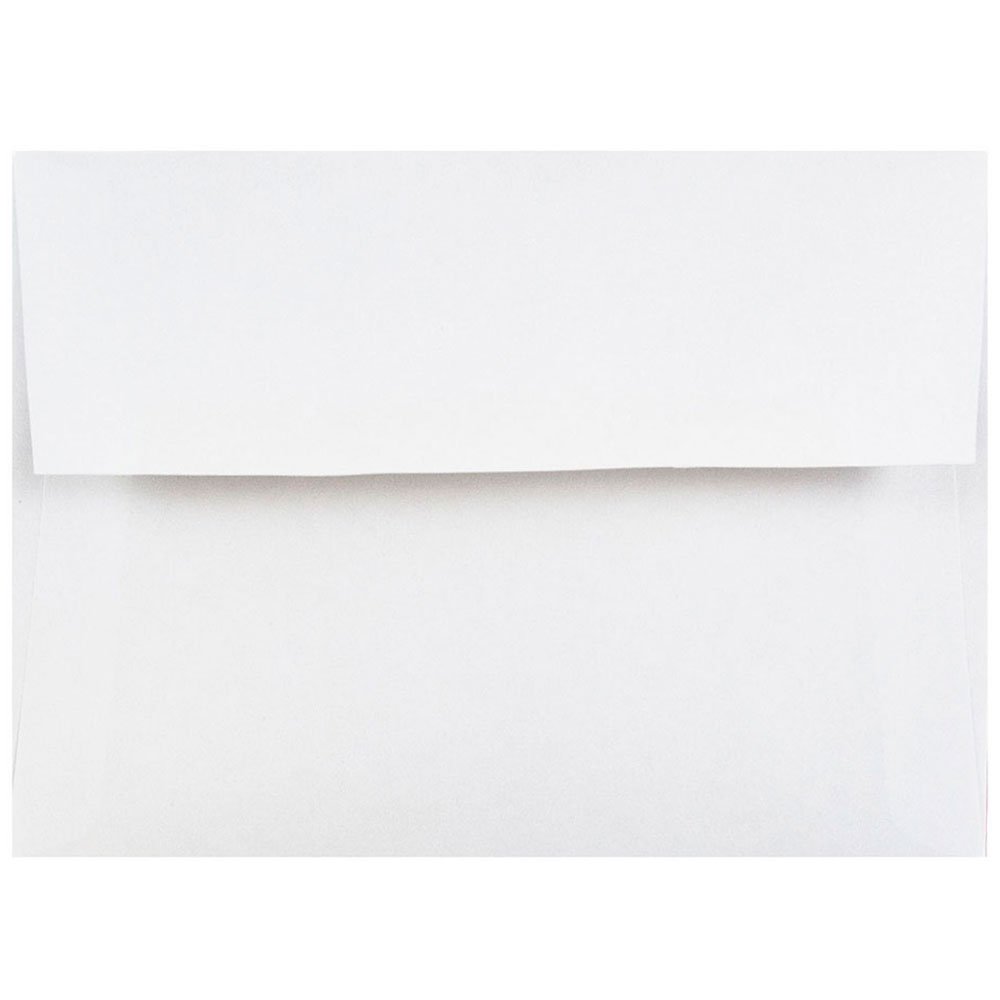 JAM PAPER 4Bar A1 Invitation Envelopes - 3 5/8 x 5 1/8 - White - 25/Pack