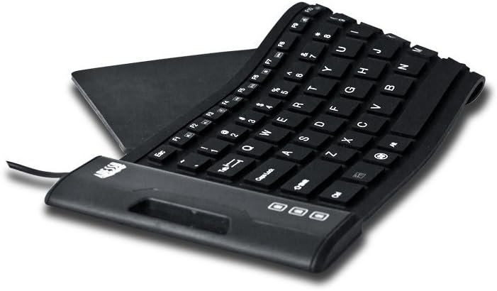 Adesso AKB-222UB - SlimTouch 222 Waterproof Flexible Keyboard for Windows 8/7/Vista/XP/2000, Compact Size