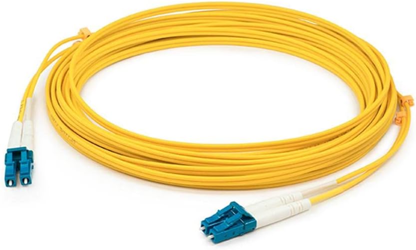 ADDON 1M LC TO LC YELLOW OS2 DUPLEX OFNR (RISER-RATED) SMF FIBER PATCH CABLE