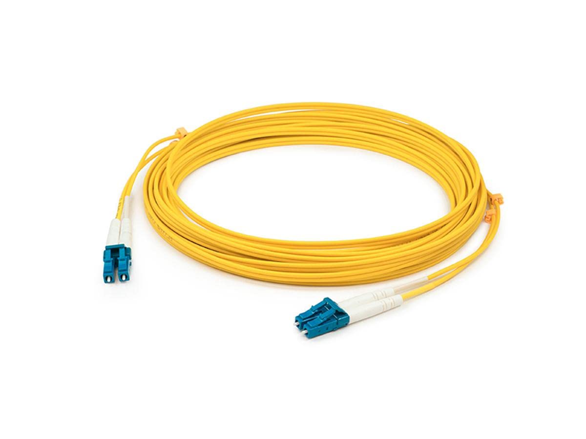 ADDON 1M LC TO LC YELLOW OS2 DUPLEX OFNR (RISER-RATED) SMF FIBER PATCH CABLE
