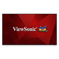 ViewSonic CDE7512 75" 4K UHD Commercial Display with VESP, Wireless Screen Sharing, USB Wi-Fi, HDMI, USB-C, Black