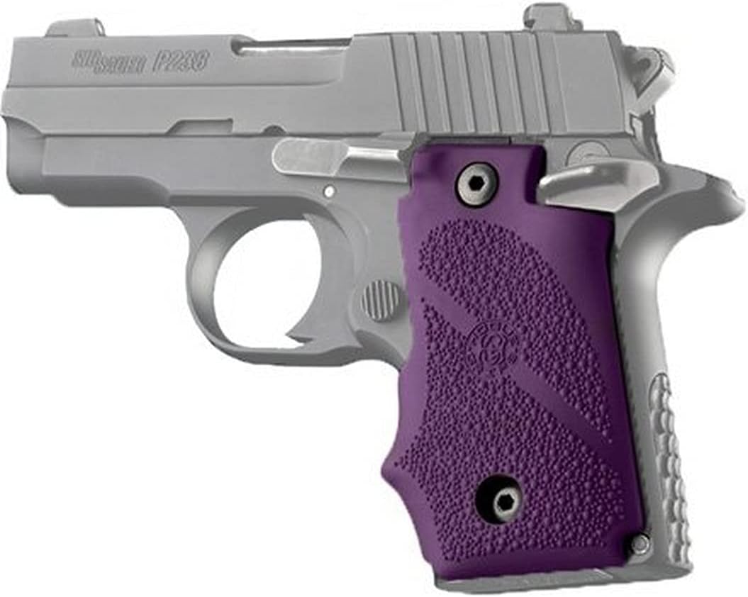 Hogue OverMolded Rubber Wraparound Grip with Finger Grooves for SIG SAUER P238