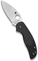 Spyderco Sage 5 Folding Pocket Knife with 3" CPM S30V Steel Blade and FRN Handle - Lightweight - C123PBK