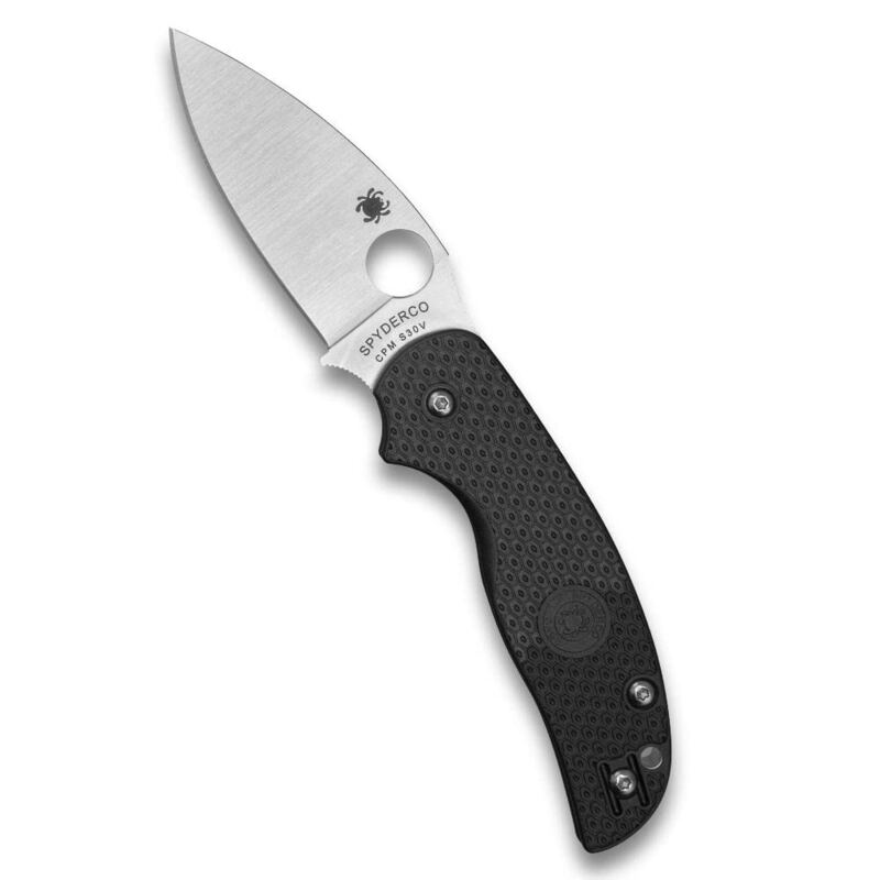 Spyderco Sage 5 Folding Pocket Knife with 3" CPM S30V Steel Blade and FRN Handle - Lightweight - C123PBK
