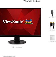 ViewSonic VA2247-MH / VA2447-MH Full HD 1080p Monitor with 100Hz, FreeSync, Eye Care