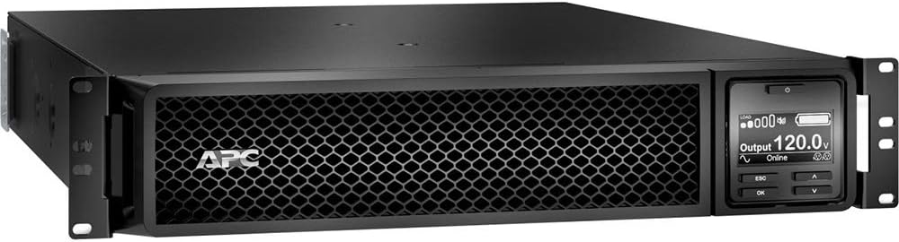 APC Smart-UPS On-Line, 1500VA, Rackmount 2U, 120V, 6x 5-15R NEMA outlets, Network Card, Extended runtime