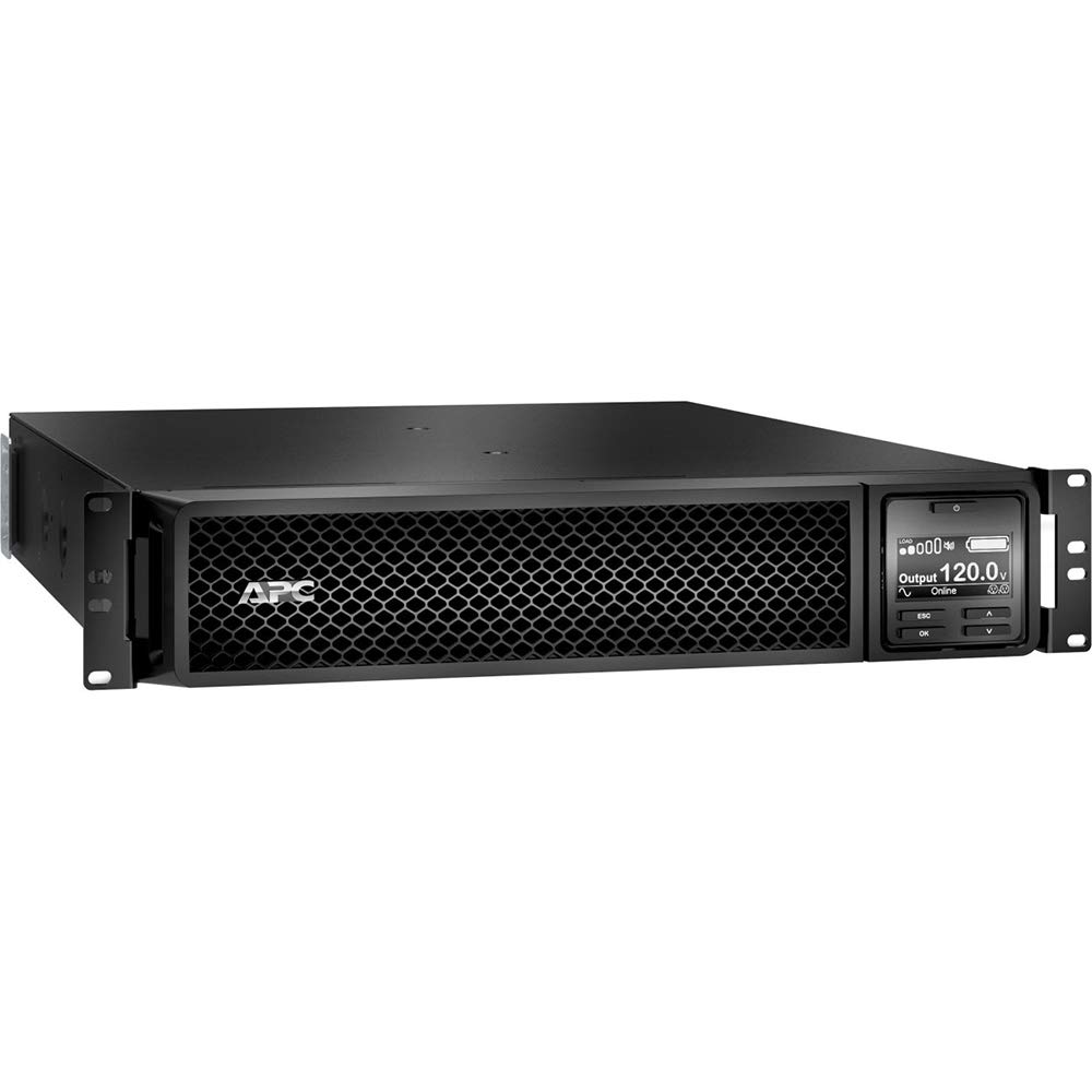 APC Smart-UPS On-Line, 1500VA, Rackmount 2U, 120V, 6x 5-15R NEMA outlets, Network Card, Extended runtime