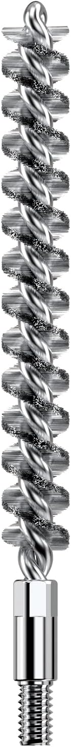 Real Avid Bore-Max Bore Brush, Nickel-Plated Bronze Barrel Brush with Stainless Steel Handle
