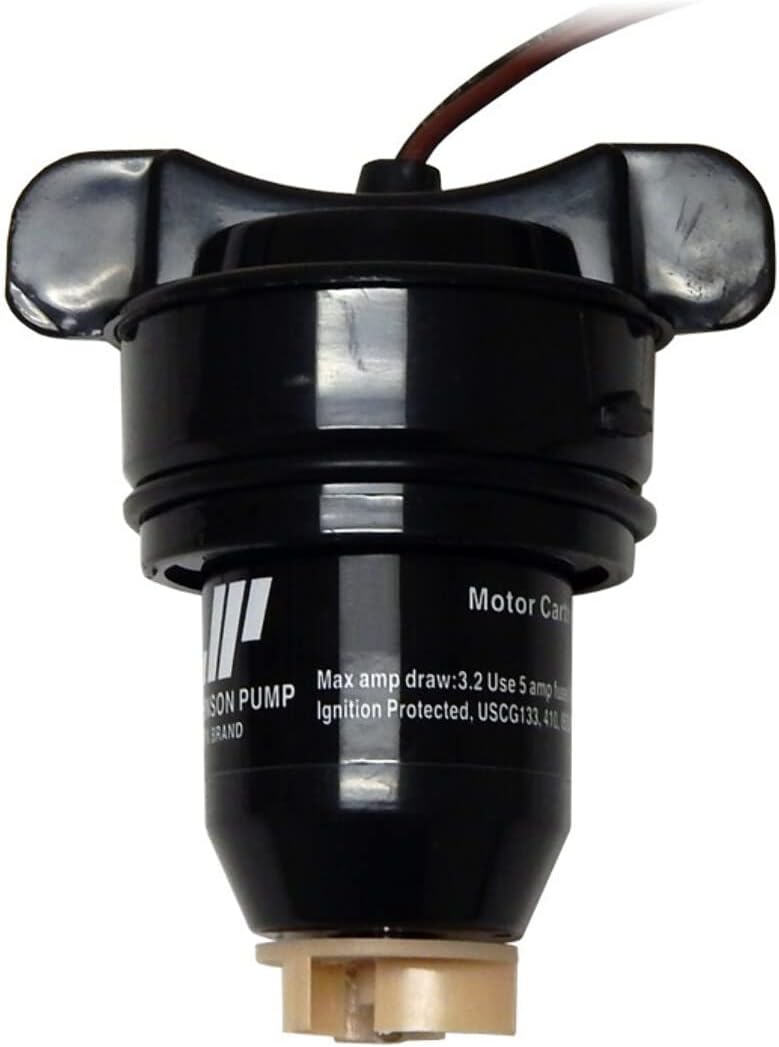 Johnson Pump of America 28512 Marine Pump Cartridge for 1000 GPH Motor, Black WATER_PUMP
