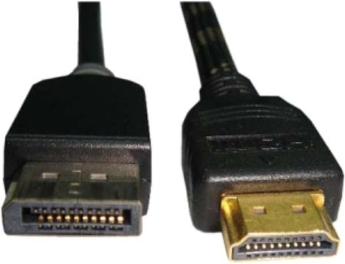 Unirise USA DisplayPort/HDMI Video Cable - 3 ft HDMI Male Video - DisplayPort Male Video - Black HDMIDP-03F-MM