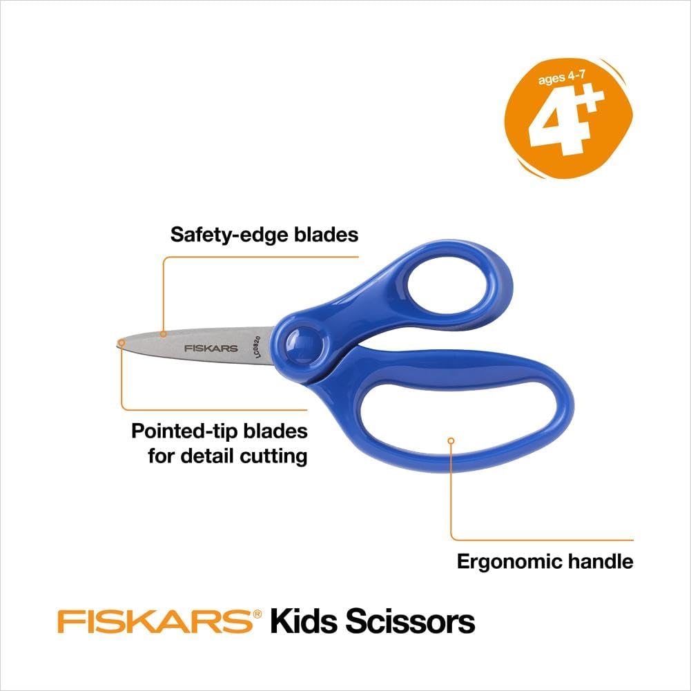 Fiskars Pointed-Tip Kids Scissors