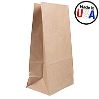 JAM PAPER 100% Recycled Kraft Snack/Lunch Bags - 25/Pack