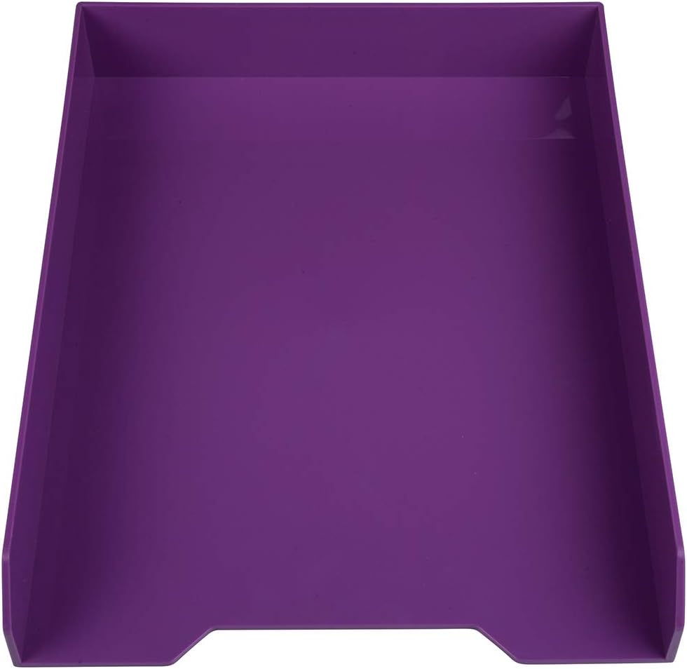 JAM PAPER Stackable Paper Tray - Desktop Document & File Organizer