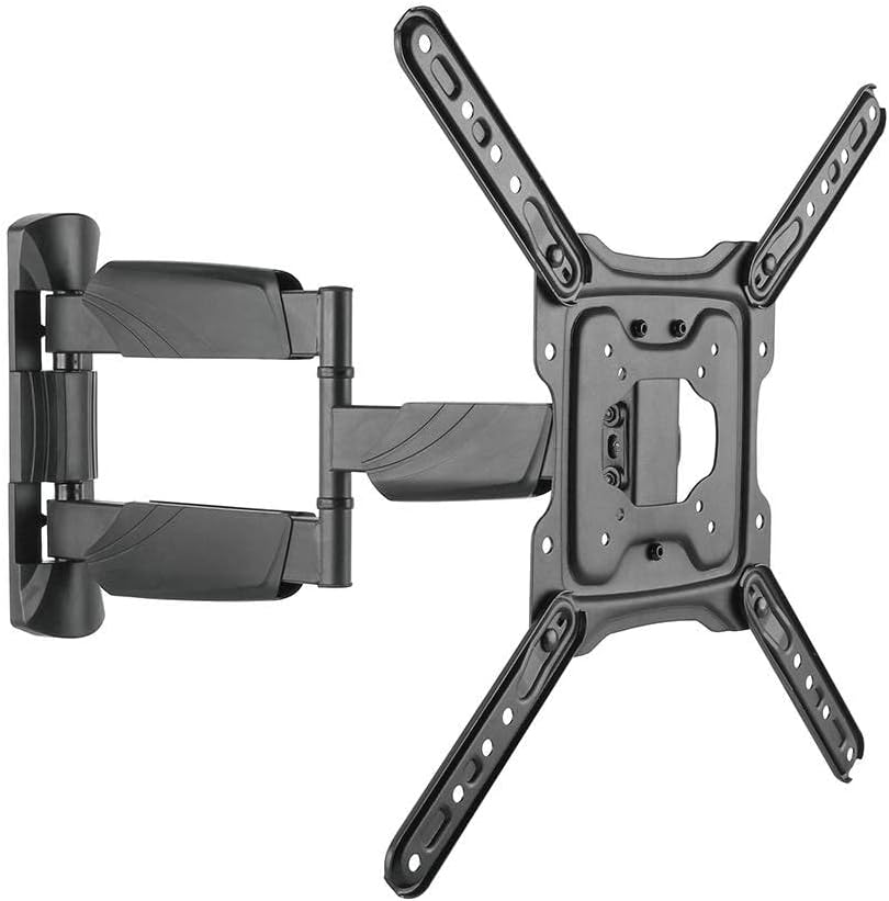 Monoprice Premium Full Motion TV Wall Mount Bracket Low Profile for 23" to 55" TVs up to 77lbs, Max VESA 400x400