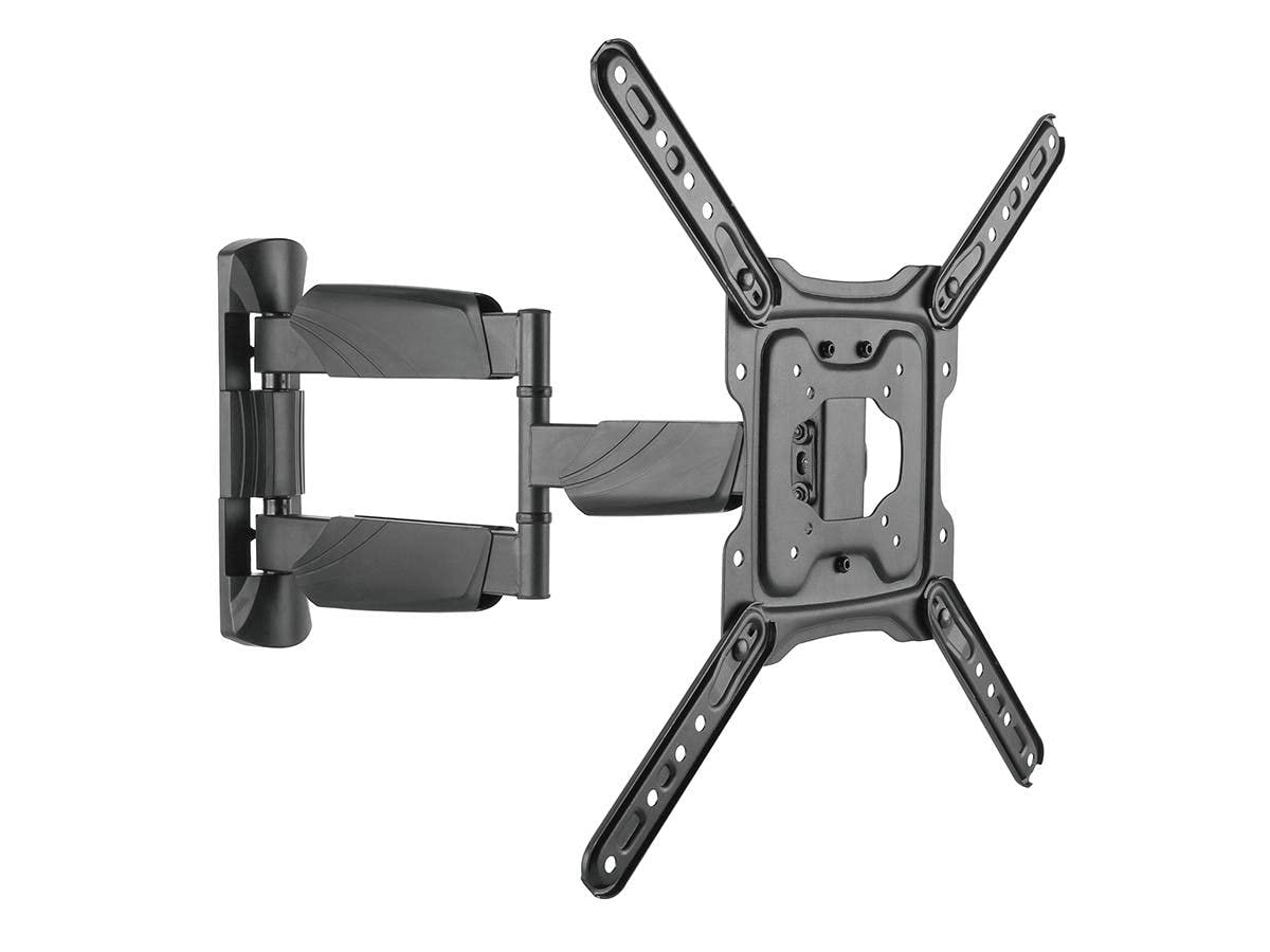 Monoprice Premium Full Motion TV Wall Mount Bracket Low Profile for 23" to 55" TVs up to 77lbs, Max VESA 400x400