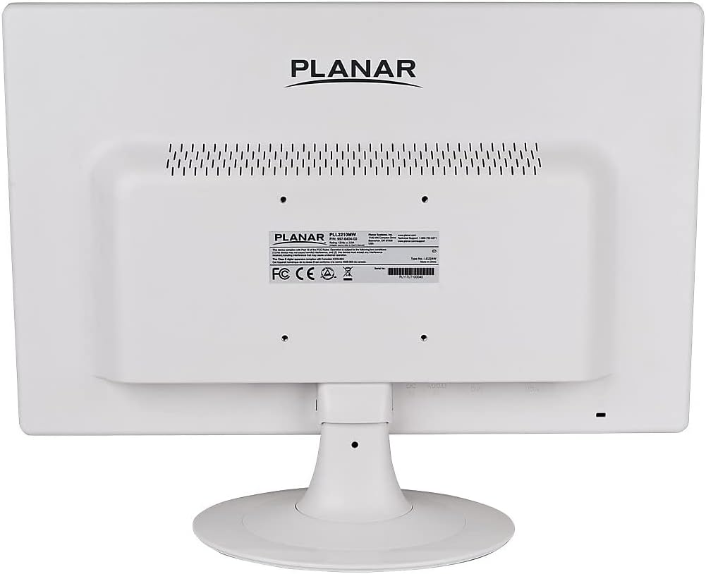 Planar PLL2210MW-WH 22-inch LED Monitor, White 997-6404-00