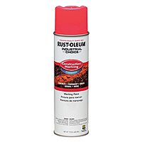Industrial Choice M1400 System Water-Based Construction Marking Paint, Gloss Fluorescent Pink, 17 oz Aerosol Can, 12/Carton