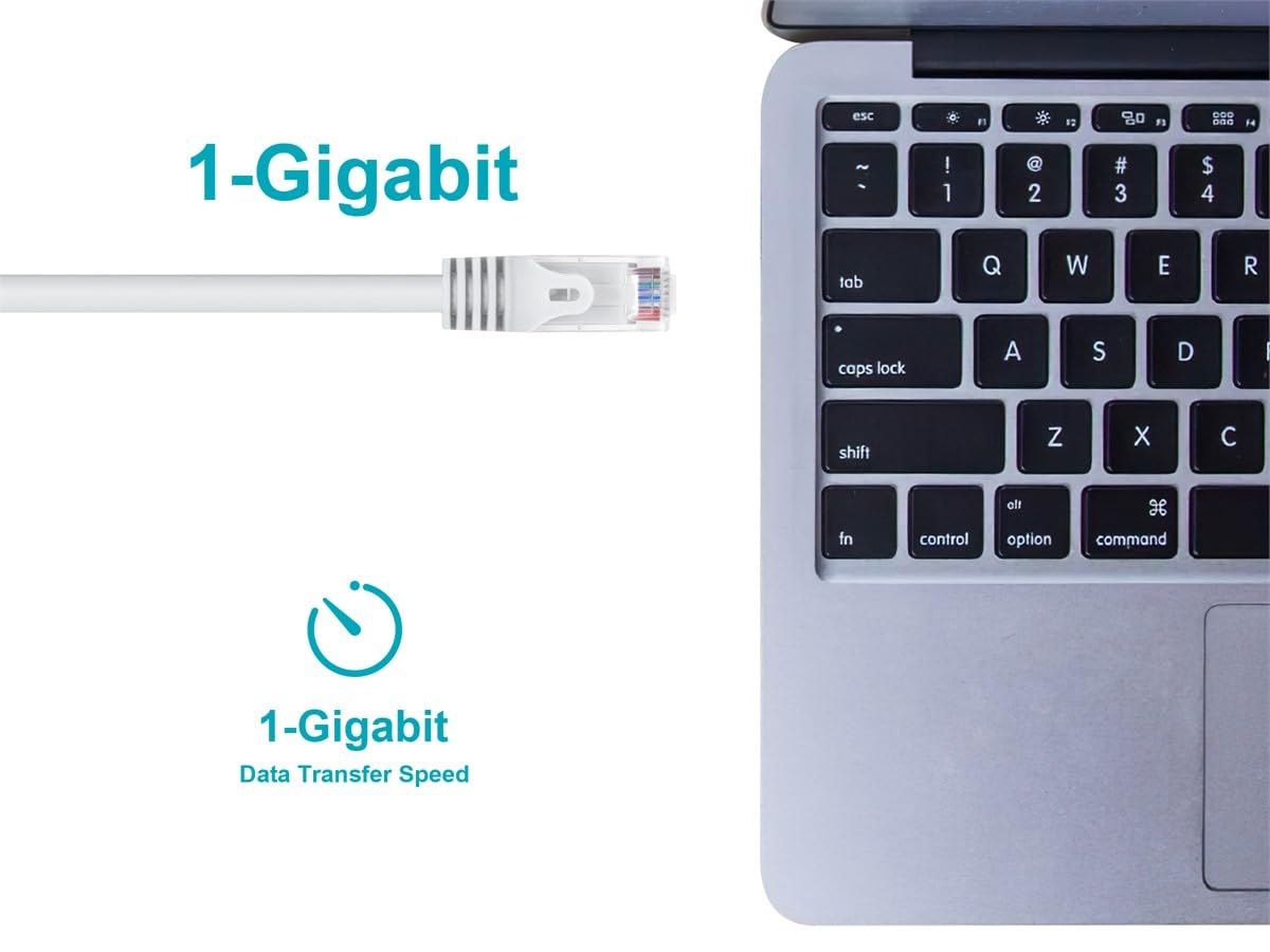 Monoprice Cat6 Flexboot Ethernet Patch Cable UTP 24AWG 550MHz Snagless RJ45