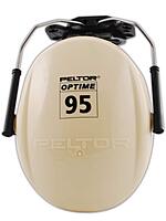 3M 10093045080653 Peltor Optime 95 Non-Electronic Muff, NRR 21 DB, White, Standard