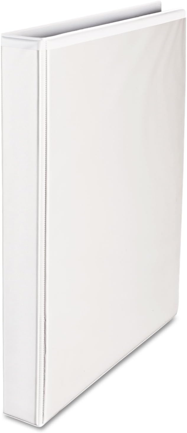 Universal Deluxe Easy-to-Open D-Ring View Binder, 3 Rings, 1" Capacity, 11 X 8.5, White