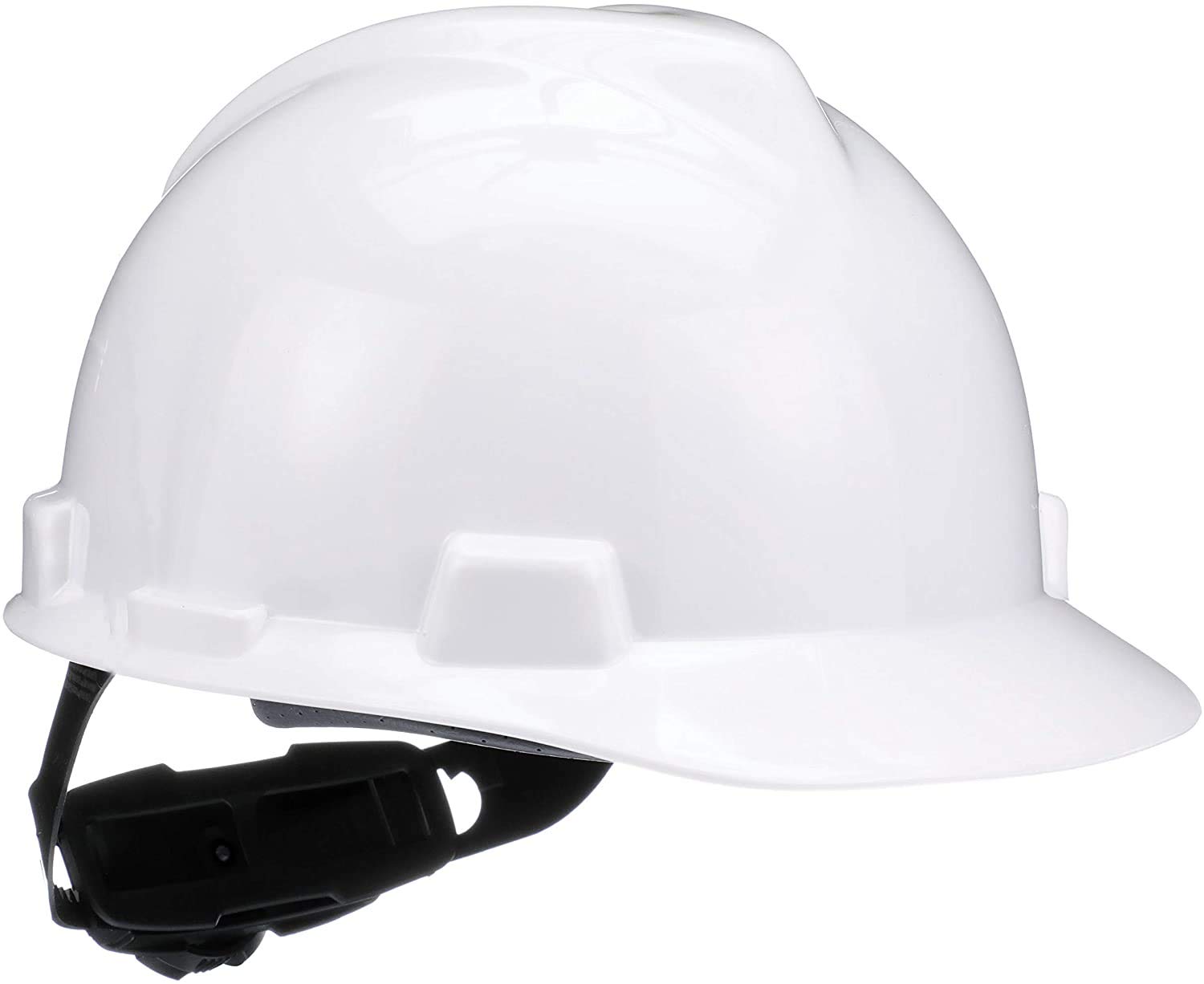 MSA 475358 V-Gard Cap Style Safety Hard Hat With Fas-Trac III Ratchet Suspension | Polyethylene Shell
