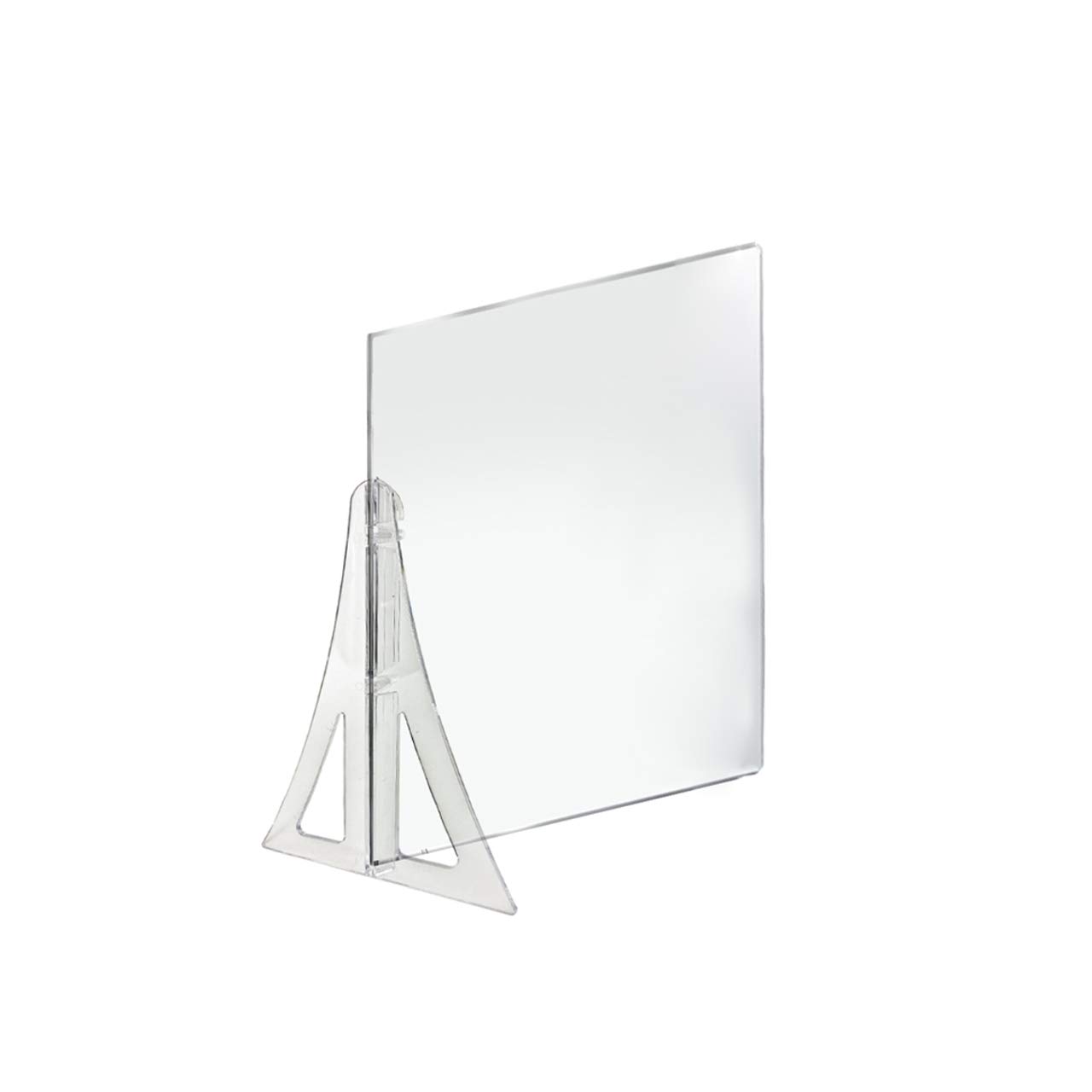 Azar Displays Protective Sneeze Guard for Counter and Desk - Portable Plexiglass Barrier