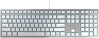 Cherry KC 6000 C Slim Keyboard Made with Mac Layout. Scissor Tech Typing for Near Silent. USB-C Wired. US Layout White