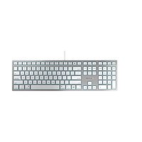 Cherry KC 6000 C Slim Keyboard Made with Mac Layout. Scissor Tech Typing for Near Silent. USB-C Wired. US Layout White
